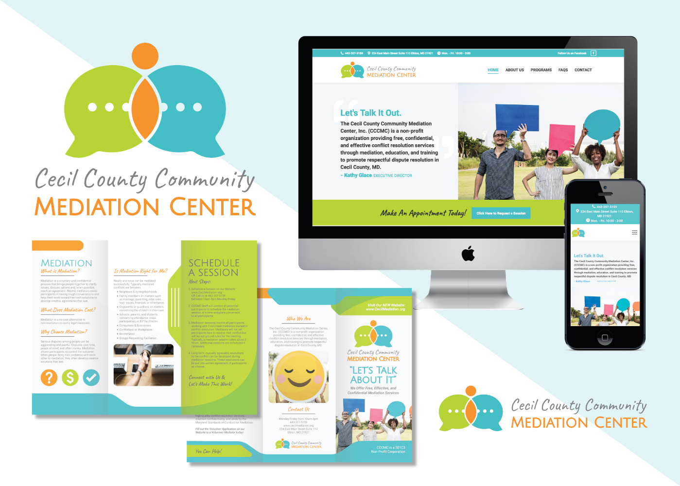 Portfolio: Cecil County Community Mediation Center - Grunge Muffin Designs