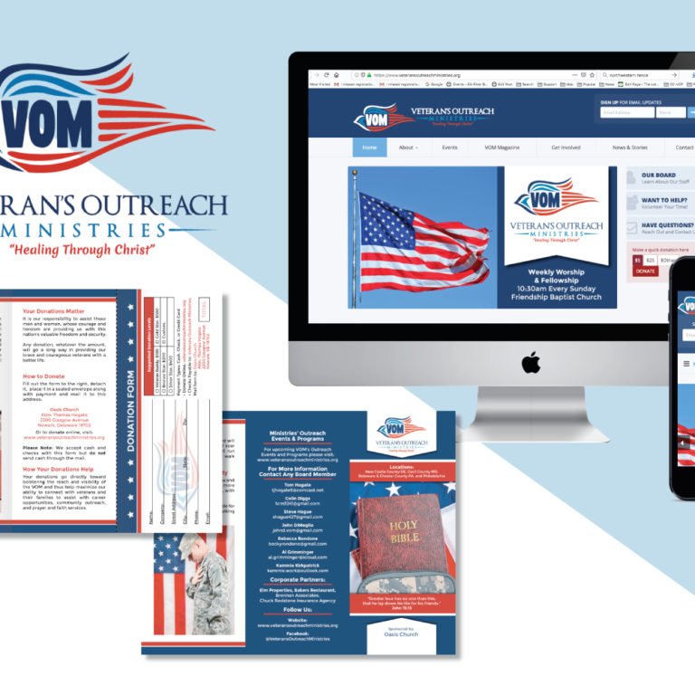 Portfolio: Veteran's Outreach Ministries - Grunge Muffin Designs