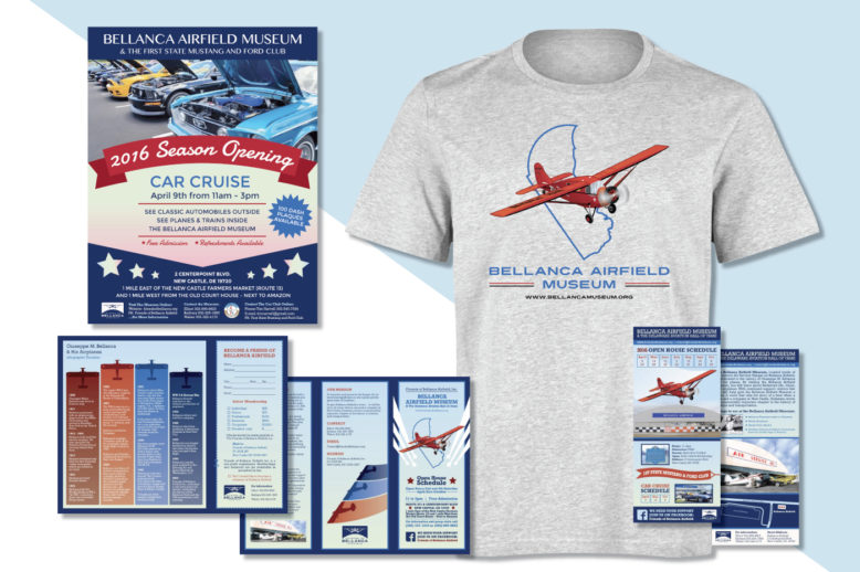 Portfolio: Bellanca Airfield Museum – Grunge Muffin Designs Portfolio: Bellanca Airfield Museum - Grunge Muffin Designs