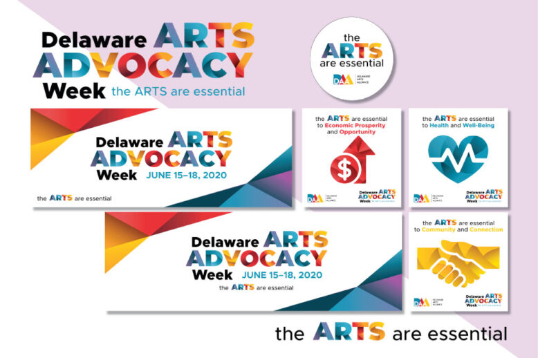 Portfolio: DE Arts Advocacy Week - Grunge Muffin Designs