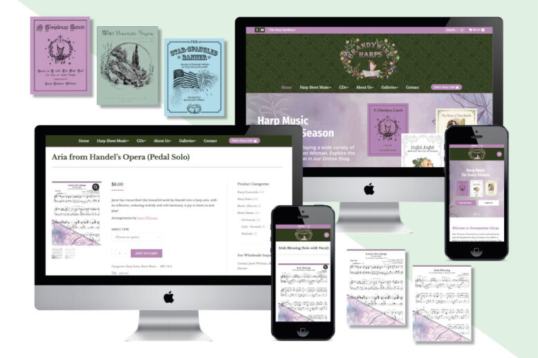 Portfolio: Brandywine Harps - Grunge Muffin Designs